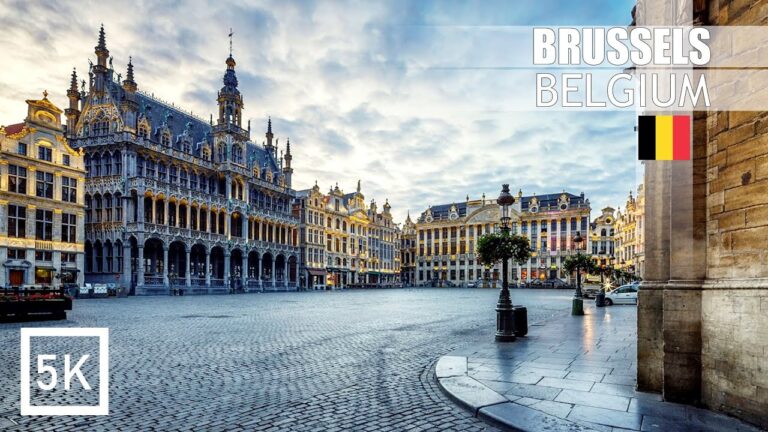 Walking Tour HDR in the Historical Brussels – 5K (Big TV Quality) – Belgium 🇧🇪