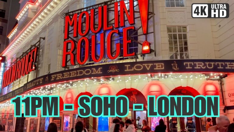 Night-Walk through SOHO Central London! 4K