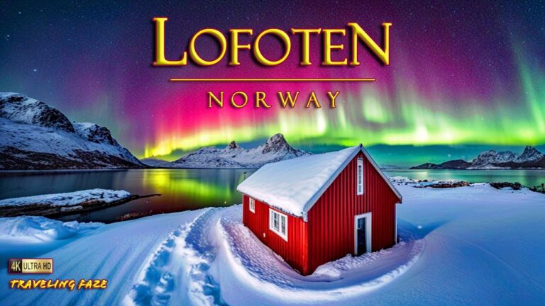 Lofoten, Norway in Winter 4K ~ Travel Guide (Relaxing Music)