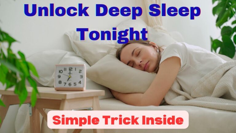 Discover How to Unlock Deep Sleep with This One Simple Trick