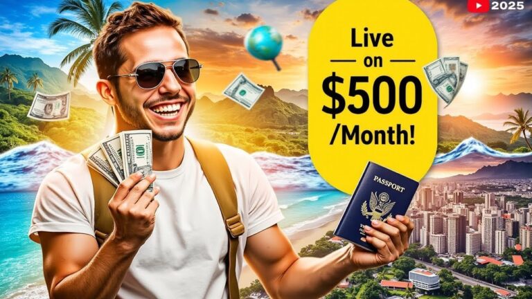 15 Affordable Countries to Live on $500/Month in 2025|Cheapest Countries to live 2025|Cost of living
