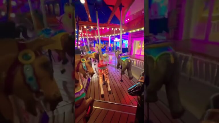 Spinning carousel on a cruise ship hits different #cruisevlog #travel #shorts