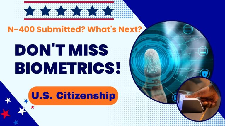 US Citizenship Process: Biometrics Appointment After N-400 | Everything You Need to Know